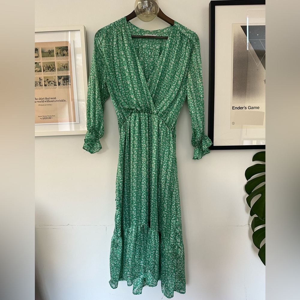 Vintage style Maxi Floral Parisian Dress